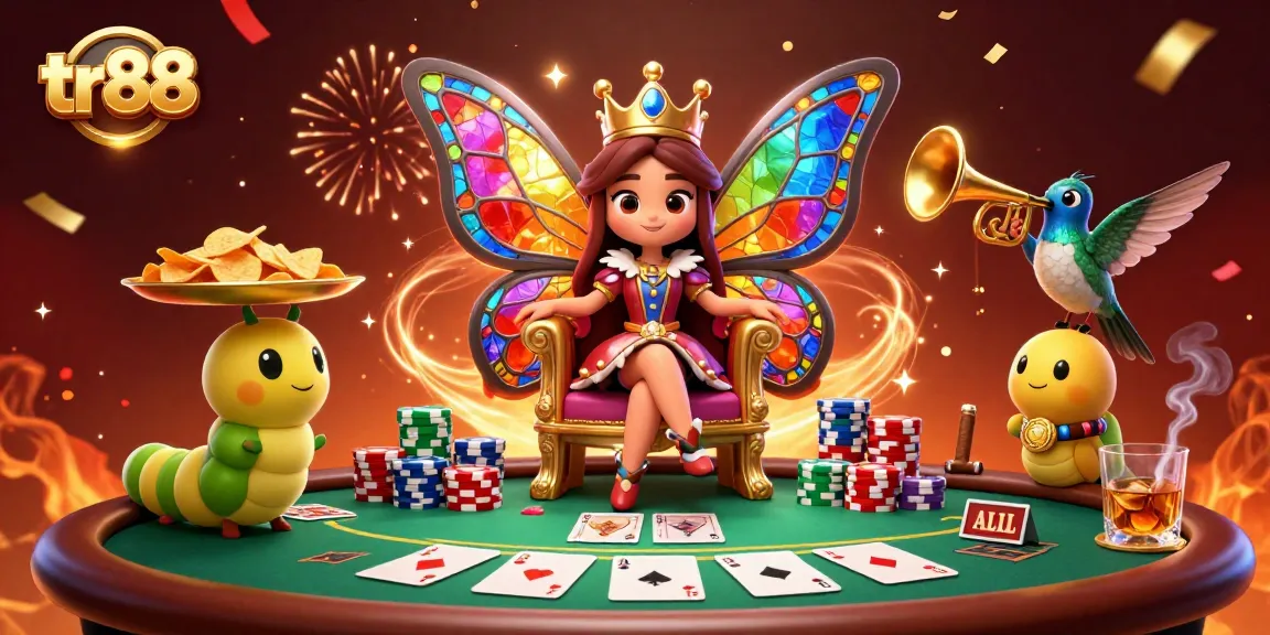 Experience the thrill of betting at tr88 with vibrant casino-themed illustrations.