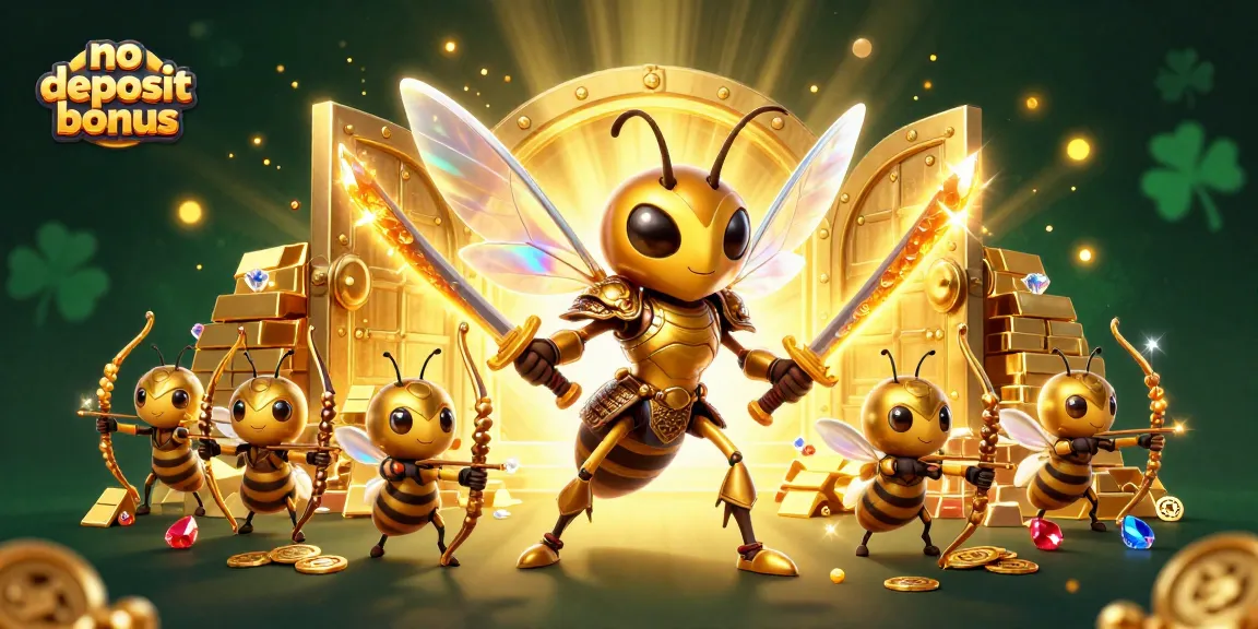 Experience thrilling no deposit bonus opportunities in vibrant casino illustrations.